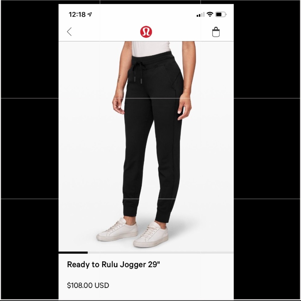 Lululemon Ready to Rulu jogger. Size 8